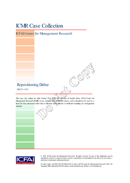 Repositioning Dabur MKTG 099