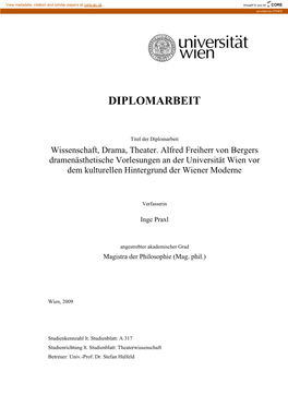 Diplomarbeit