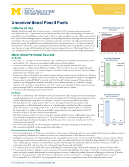 Unconventional Fossil Fuels