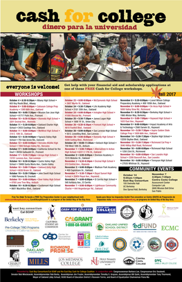 Community Events Workshops