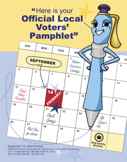 Here Is Your Ofﬁcial Local Voters’ Pamphlet”