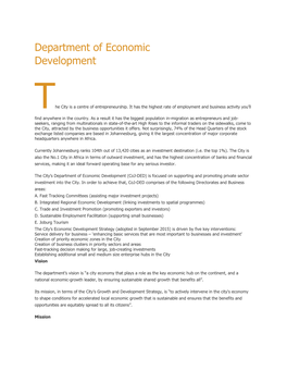 Department of Economic Development