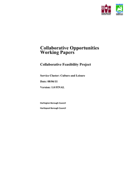 Collaborative Opportunities Working Papers