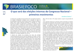 O Que Será Das Eleições Internas Do Congresso Nacional – Agosto 2020 Primeiros Movimentos Humberto Dantas *