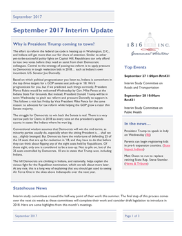 September 2017 Interim Update