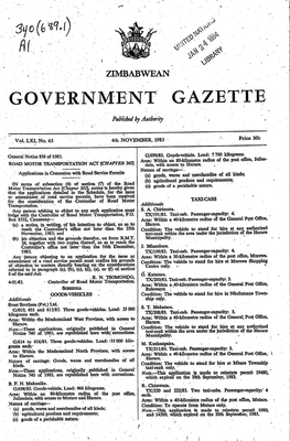 GOVERNMENT GAZETTE | Publby Ausboriy As, | 7