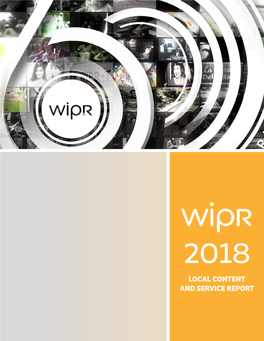 Local Content and Service Report Wipr 2018 | Local Content and Service Report