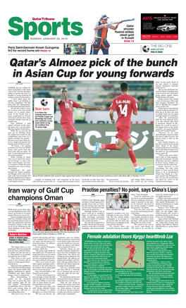 Qatar's Almoez Pick of the Bunch in Asian Cup for Young Forwards
