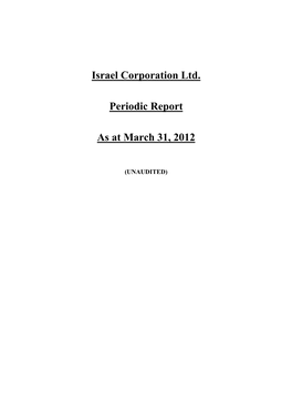 Israel Corporation Ltd. Condensed Consolidated Interim Financial