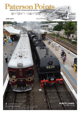 Paterson Points NEWSLETTER of the RAIL MOTOR SOCIETY INCORPORATED