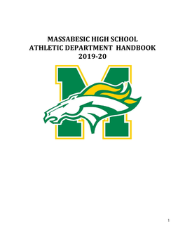 Massabesic High School Athletic Department Handbook 2019-20