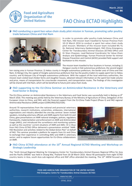 FAO China ECTAD Highlights Vol. 86