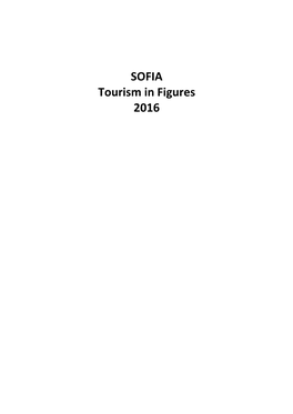 SOFIA Tourism in Figures 2016