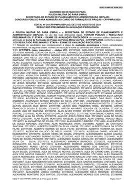 Governo Do Estado Do Pará Polícia Militar Do Pará (Pmpa