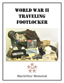 World War II Traveling Footlocker