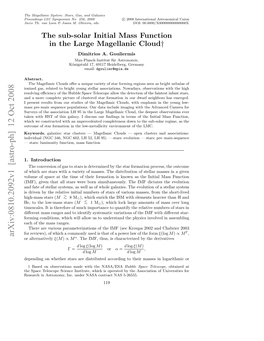 The Sub-Solar Initial Mass Function in the Large Magellanic Cloud