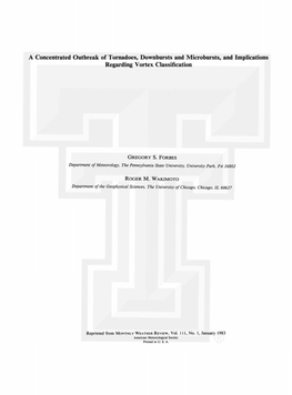 A Concentrated Outbreak of Tornadoes, Downbursts and Microbursts, and Implications Regarding Vortex Classification