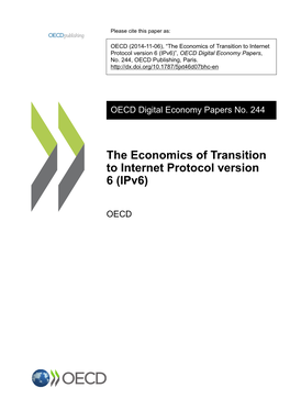 Ipv6)”, OECD Digital Economy Papers, No