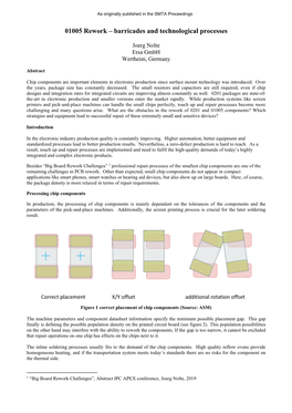 01005 Rework – Barricades and Technological Processes