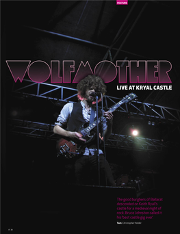 Wolfmother Live at Kryal Castle Issue 54