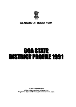 Goa State District Profile