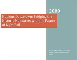 Bridging the Historic Mainstreet with the Future of Light Rail