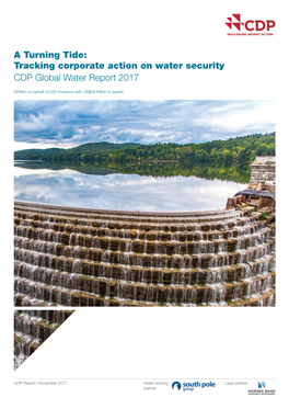 Tracking Corporate Action on Water Security CDP Global Water Report 2017