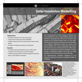 39 ANG Solar Insolation Modelling