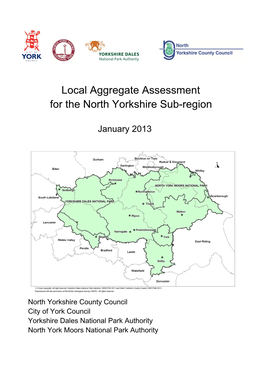 Local Aggregate Assessment for the North Yorkshire Sub-Region