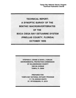 Tampa Bay National Estuary Program Technical Publication #02-96 ACKNOWLEDGEMENTS