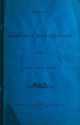 North-West Mounted Police 1899