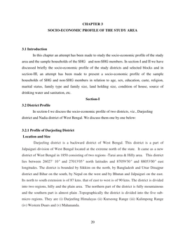 20 Chapter 3 Socio-Economic Profile of the Study Area