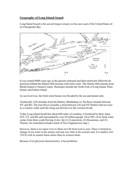 Geography of Long Island Sound