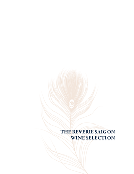 The Reverie Saigon Wine Selection Wine List Index