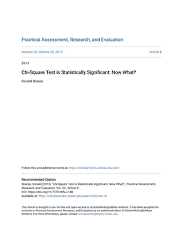 Chi-Square Test Is Statistically Significant: Now What?