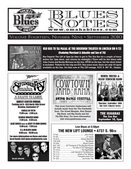 Blues Notes September 2010