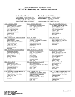 Twenty-First Legislature, 2003 Regular Session