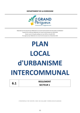 PLAN LOCAL D'urbanisme INTERCOMMUNAL