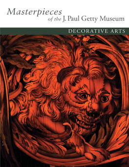 Masterpieces of the J. Paul Getty Museum: Decorative Arts (1997)