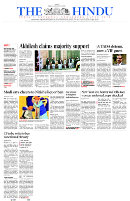 Akhilesh Claims Majority Support