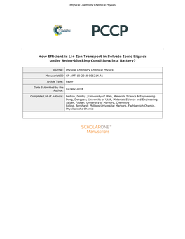 How Efficient Is Li+ Ion Transport in Solvate Ionic Liquids Under Anion-Blocking Conditions in a Battery?