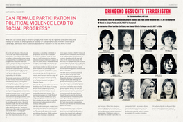 Can Female Participation in Political Violence Lead To