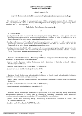 Uchwala Nr 192/XXXIII/2017 Z Dnia 29 Marca 2017 R