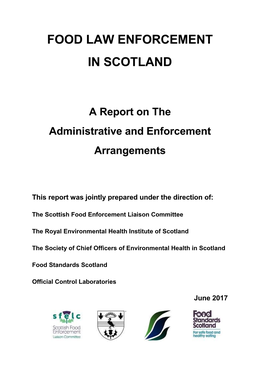 Food Law Enforcement in Scotland