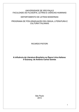 Universidade De São Paulo Faculdade De Filosofia, Letras E Ciências Humanas