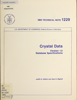 Crystal Data