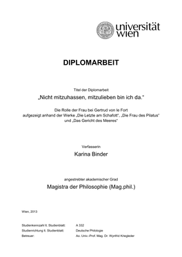 Diplomarbeit