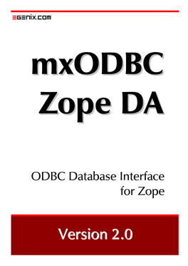 Mxodbc Zope DA