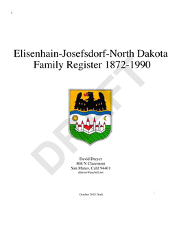 Elisenhain-Josefsdorf Family Register