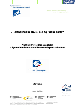 „Partnerhochschule Des Spitzensports“